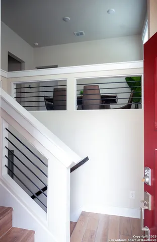 a view of kitchen and microwave