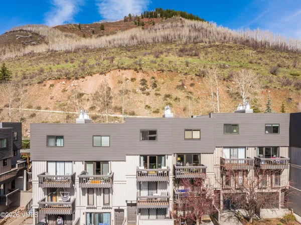 a view of a building from a balcony