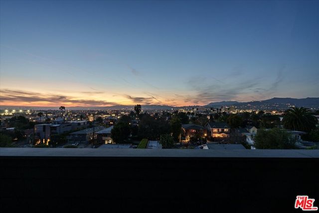 a view of city and mountain