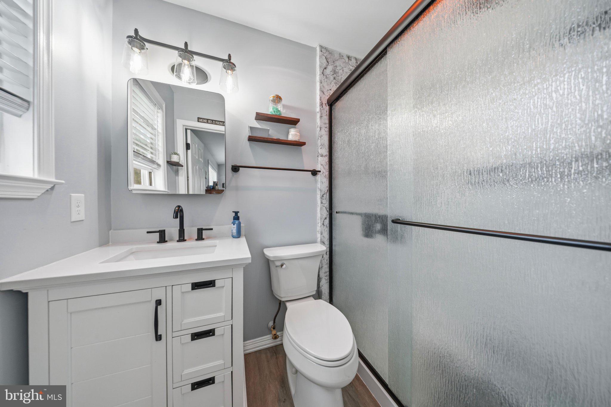 1221 Cedar Lane Edgewater, MD 21037 - Photo 34 of 58 a bathroom with a sink a toilet and shower