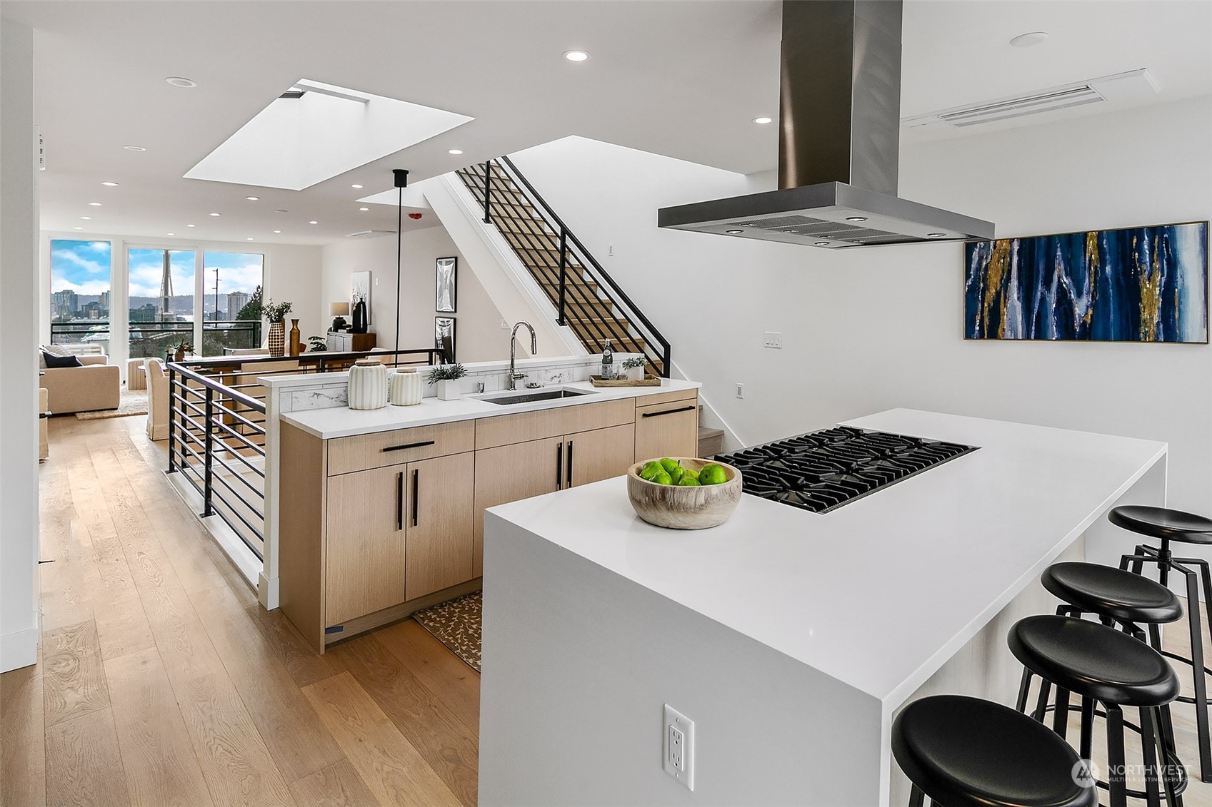 509 Galer Street Seattle, WA 98109 - Photo 14 of 40 a kitchen with a stove and a table