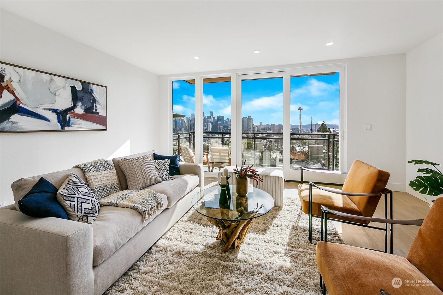 509 Galer Street Seattle, WA 98109 - Photo 5 of 40 a living room with furniture and a large window