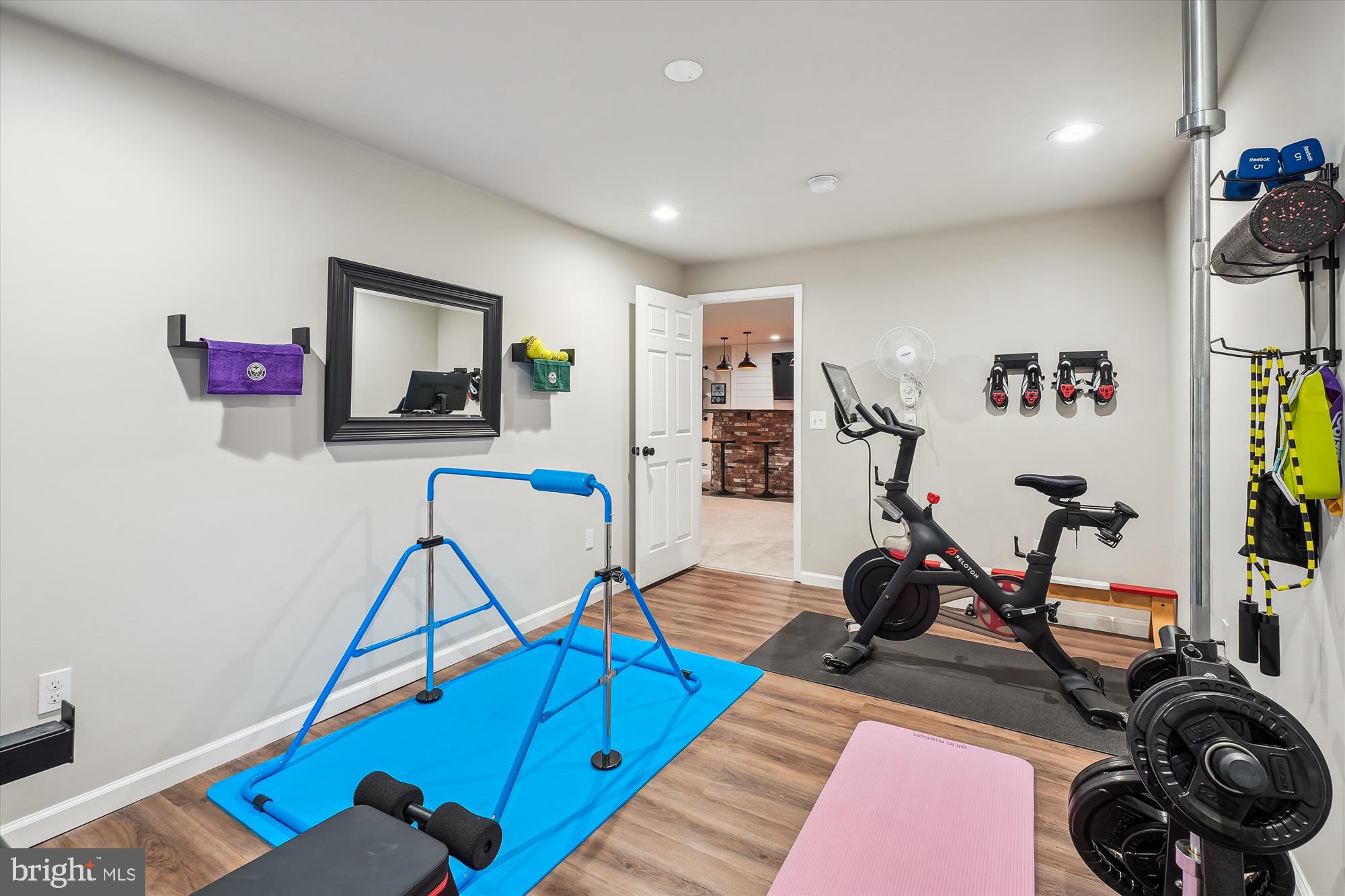 12141 Aster Road Bristow, VA 20136 - Photo 53 of 65 a view of a room with gym equipment