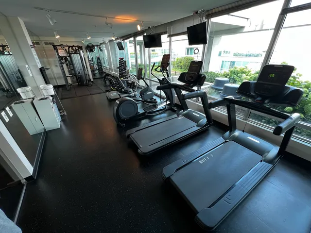 a view of a golf course with a lake