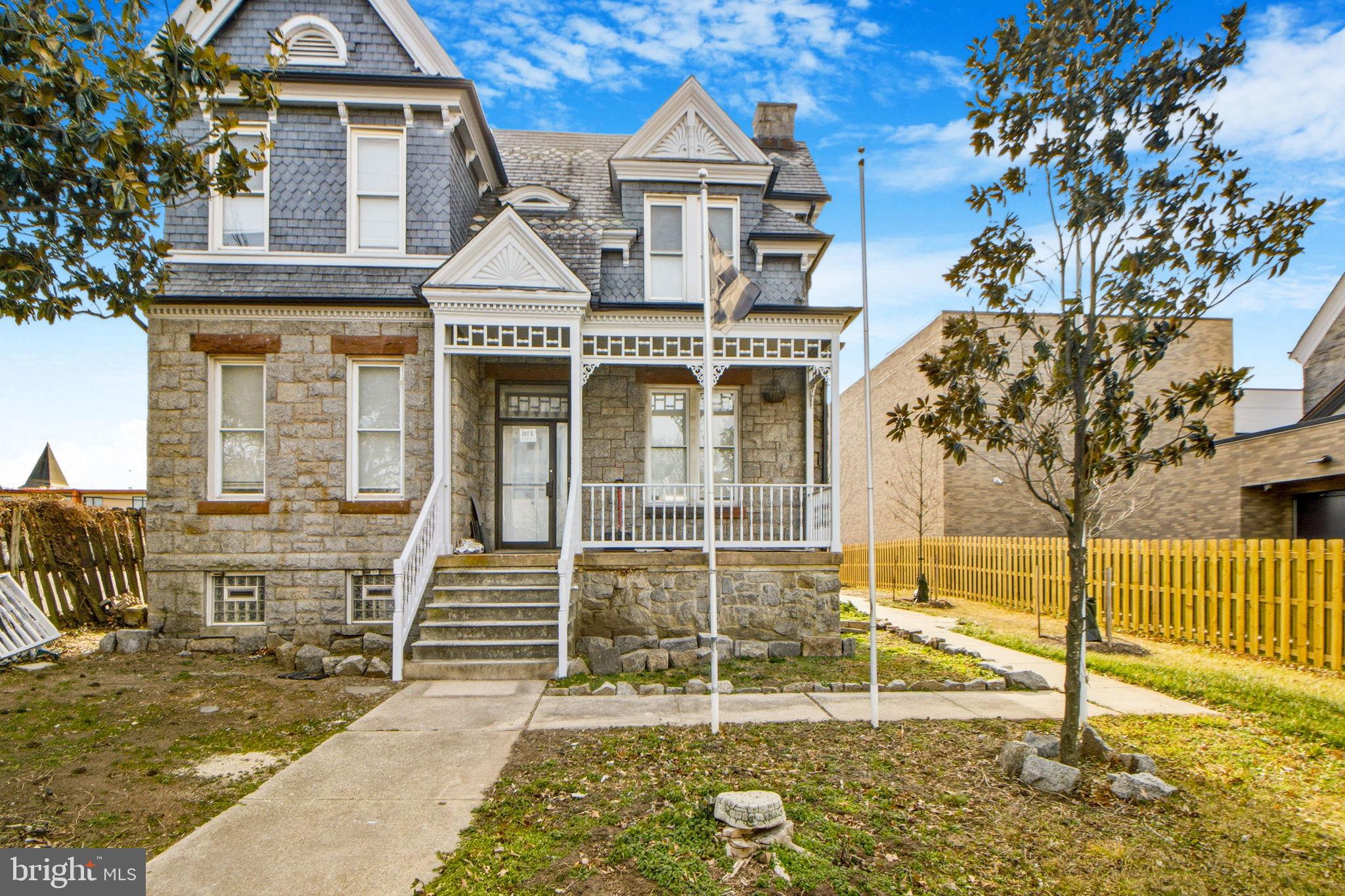 Charming historic home with inviting porch.
