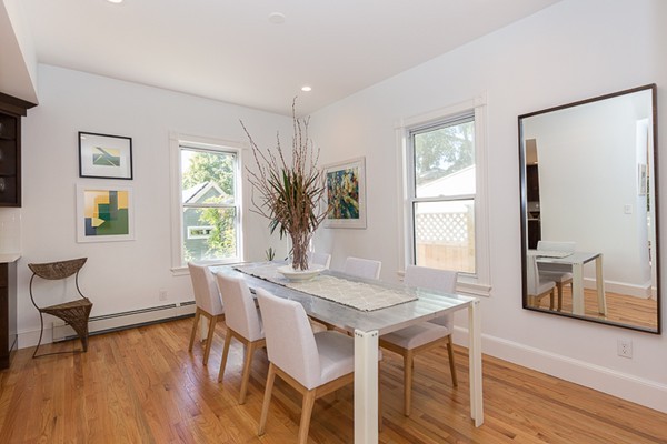 26 Vinal Avenue, Unit 1 Somerville, MA 02143 - Photo 13 of 17 a view of a dining room with furniture and wooden floor