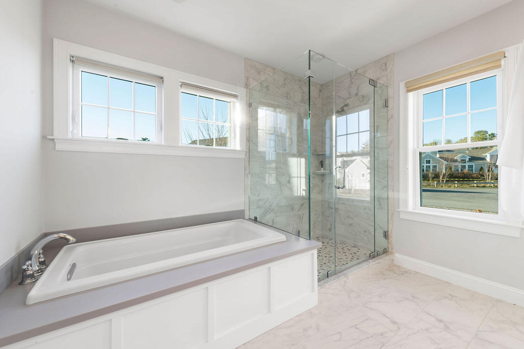 39 Cottage Lane Mashpee, MA 02649 - Photo 24 of 35 a bathroom with a tub sink and shower