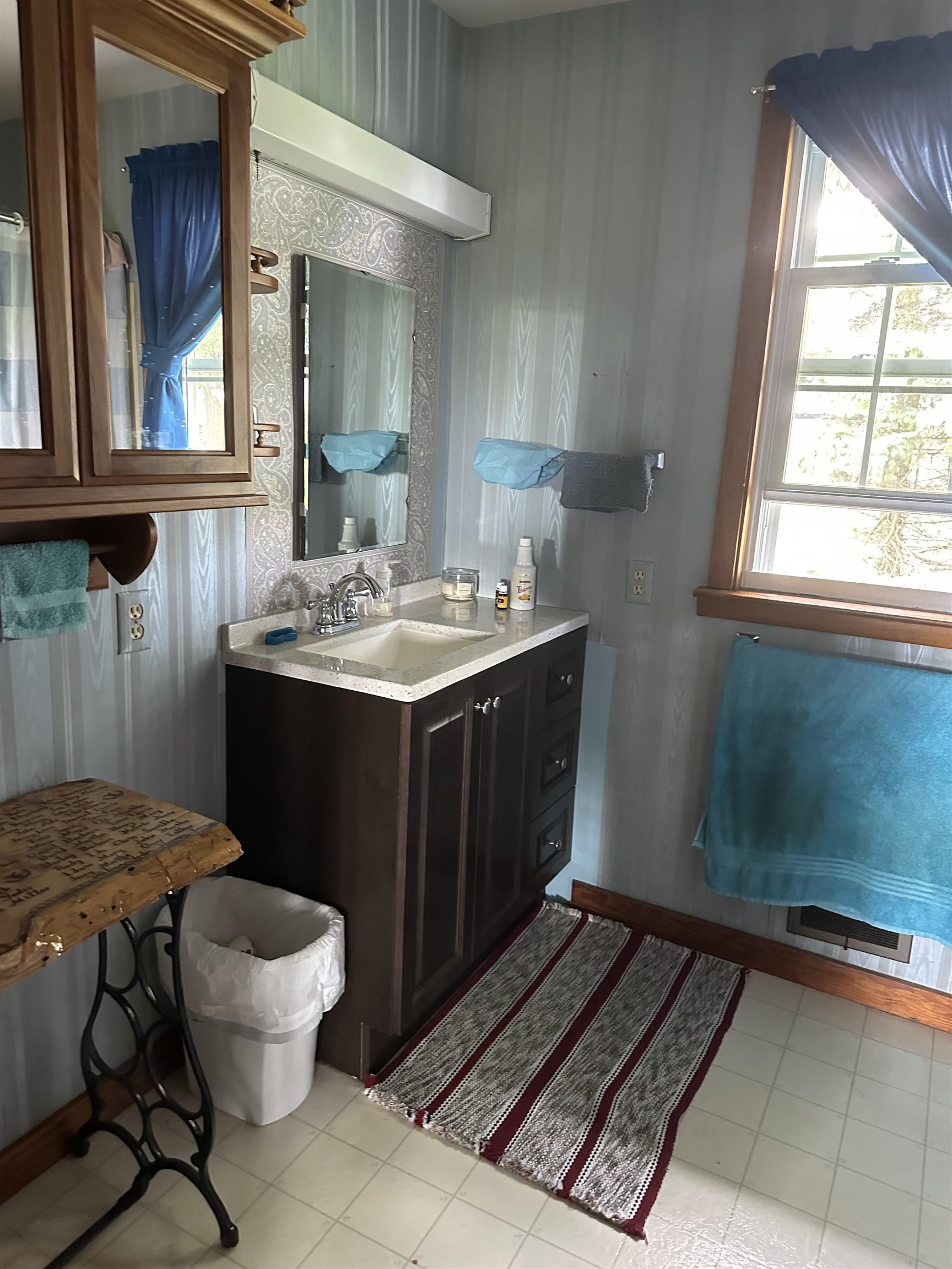 9896 Lincoln Road Morrison, IL 61270 - Photo 33 of 38 a bathroom with a sink a toilet and mirror