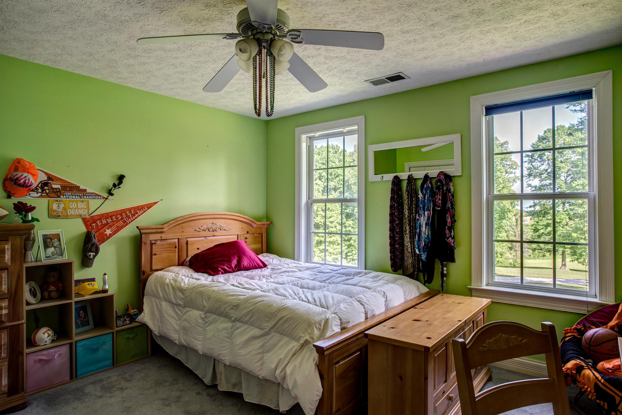 3350 Maxie Jones Road Springfield, TN 37172 - Photo 14 of 30 a bedroom with a bed and a chandelier