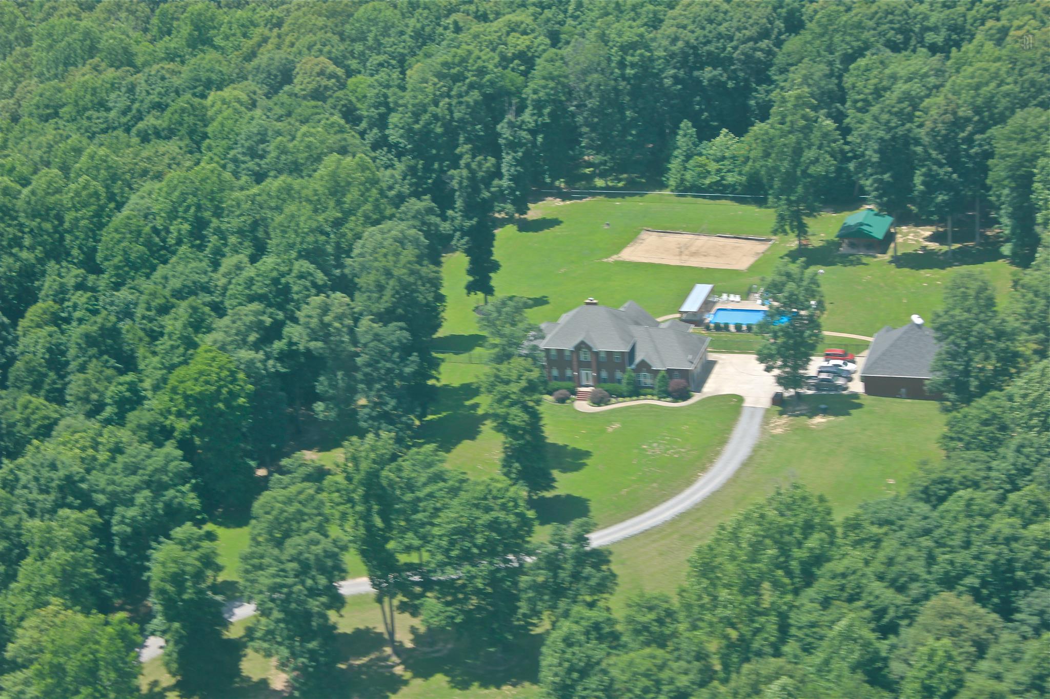 3350 Maxie Jones Road Springfield, TN 37172 - Photo 30 of 30 an aerial view of a house with a yard and trees
