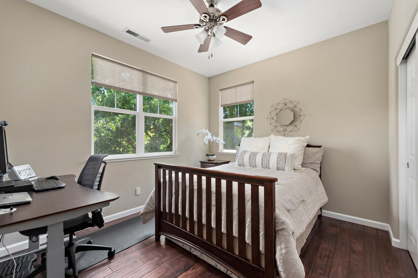7581 Edinburgh Way Gilroy, CA 95020 - Photo 21 of 38 a view of a dining room with furniture window and wooden floor
