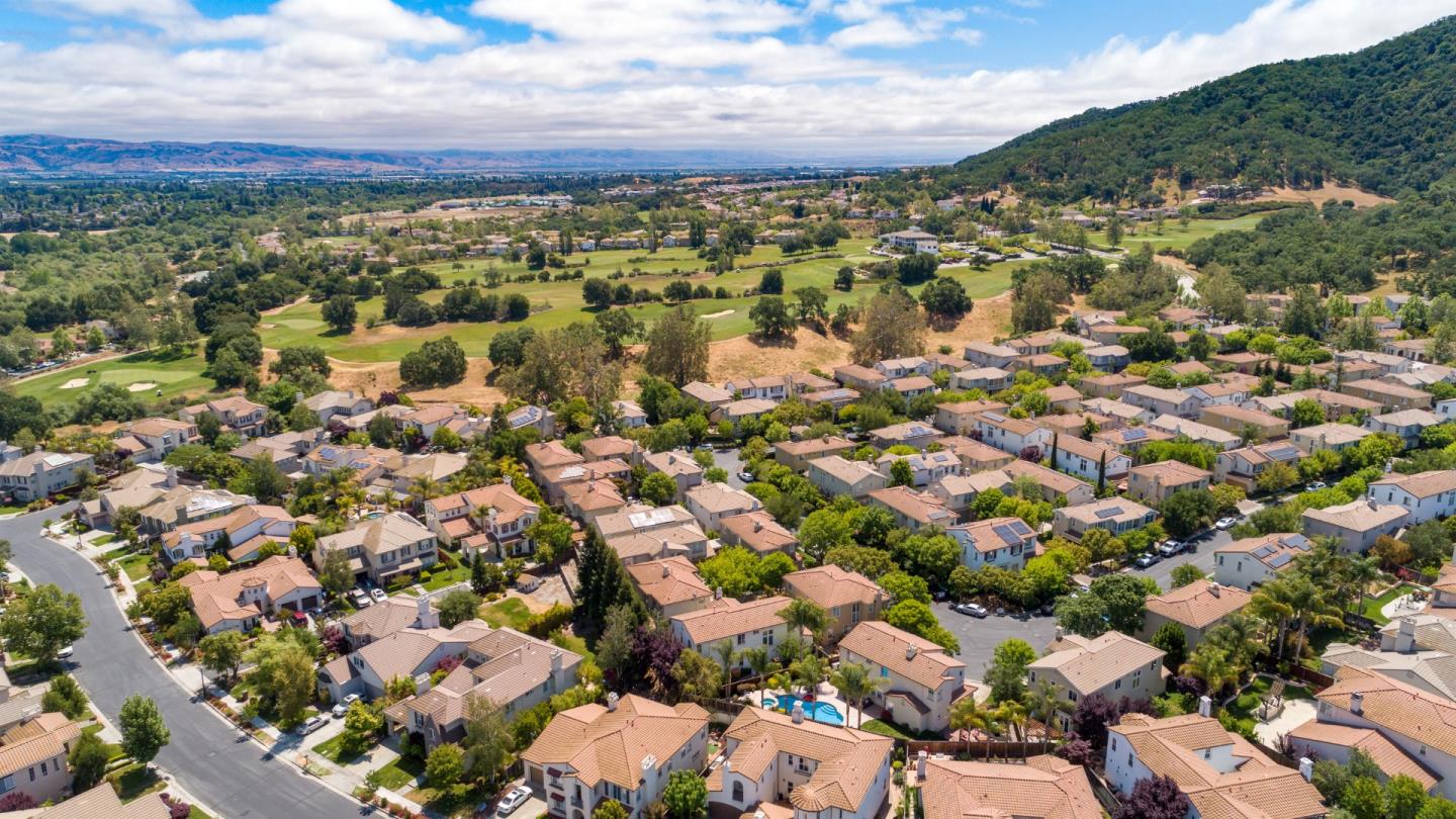 7581 Edinburgh Way Gilroy, CA 95020 - Photo 37 of 38 an aerial view of a city with lots of residential buildings