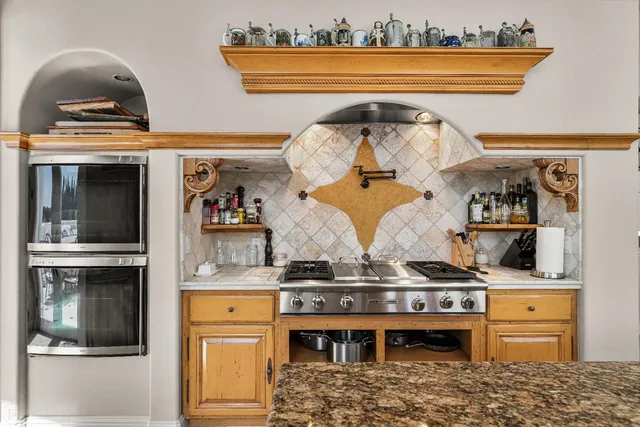 a bathroom with a bathtub and a sink