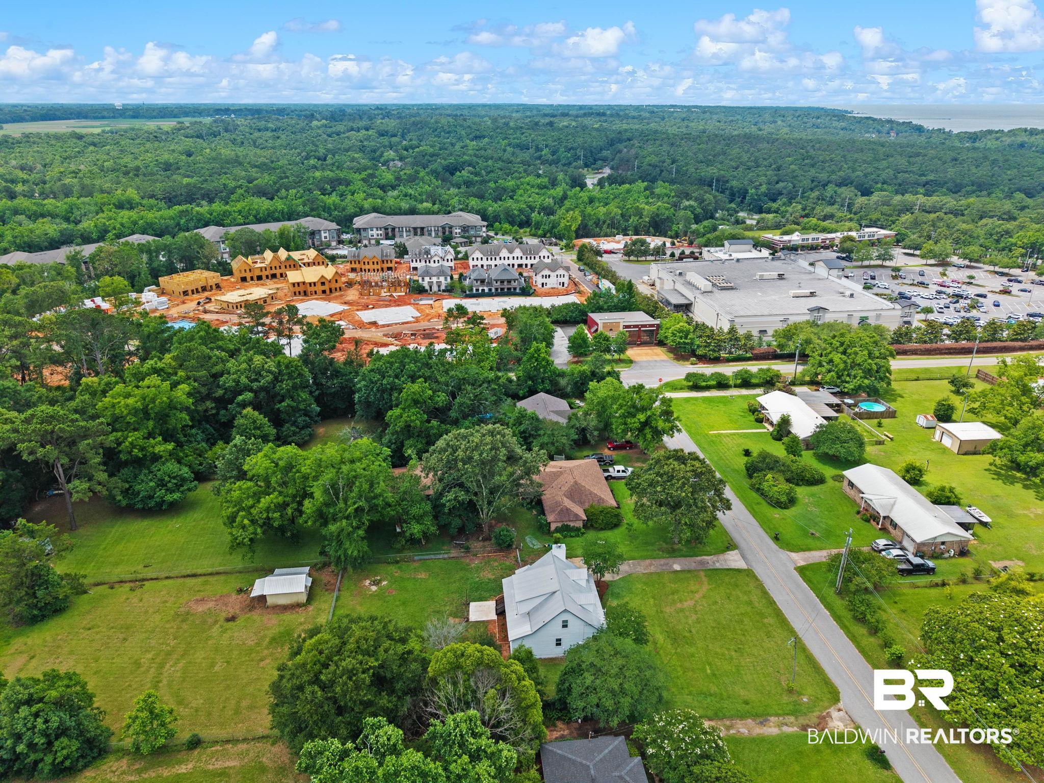 22810 High Ridge Road Fairhope, AL 36532 - Photo 77 of 78 Aerial perspective showcasing a residential area with varied housing styles