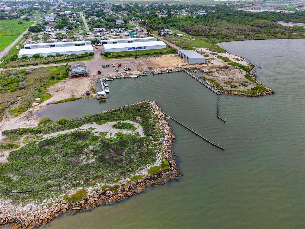 501 Jane Street Corpus Christi, TX 78418 - Photo 36 of 39 a aerial view of a house with a lake view