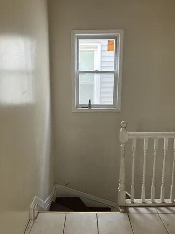 a bathroom with a window