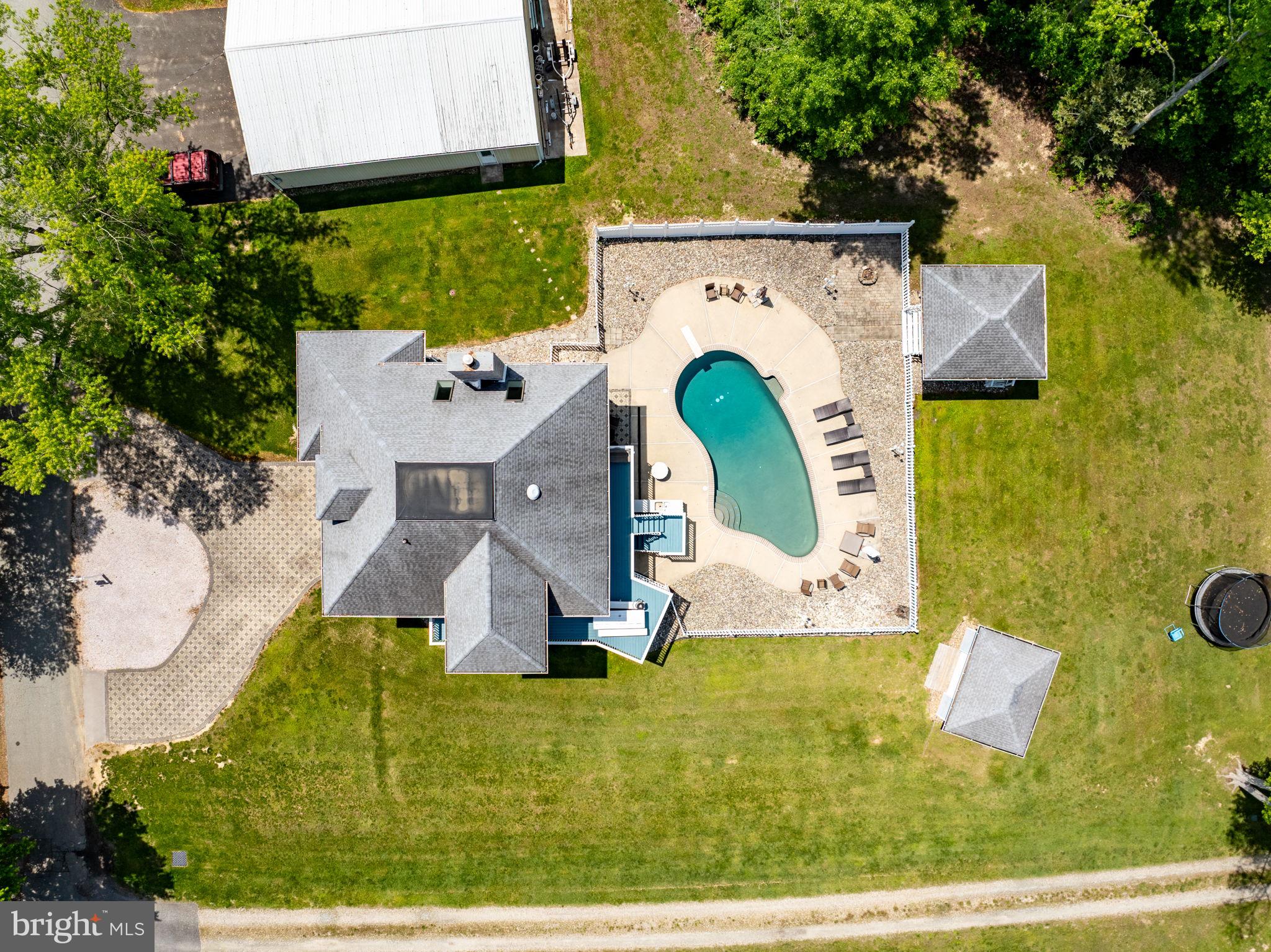 21 Heisler Avenue North East, MD 21901 - Photo 42 of 55 an aerial view of a house with swimming pool and large trees