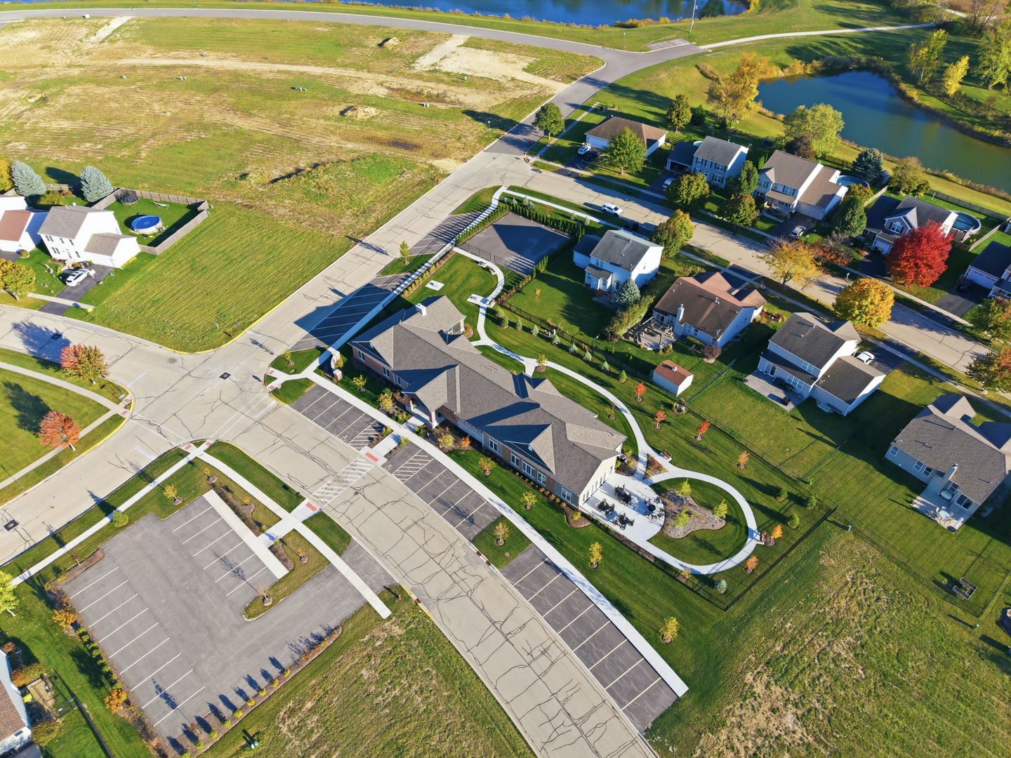437 Stearn Drive, Unit 437 Genoa, IL 60135 - Photo 46 of 50 an aerial view of a house