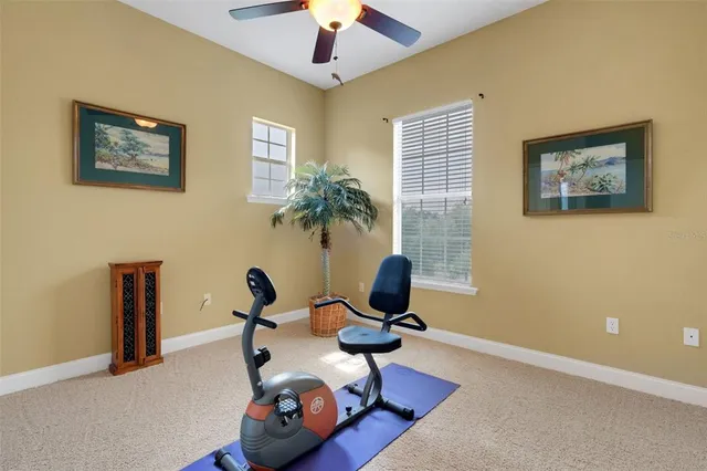 a room with furniture and a chandelier