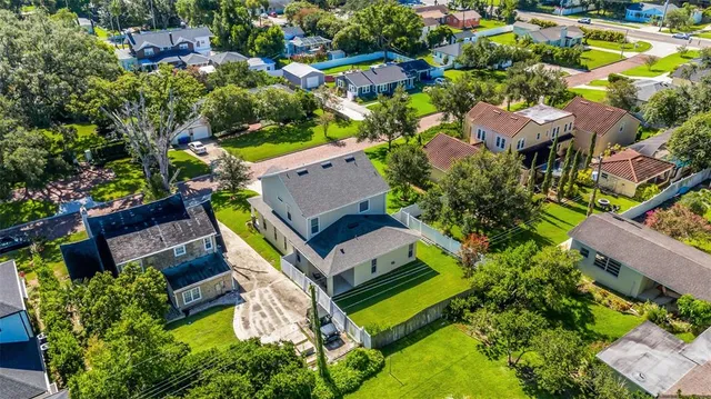 an aerial view of multiple house