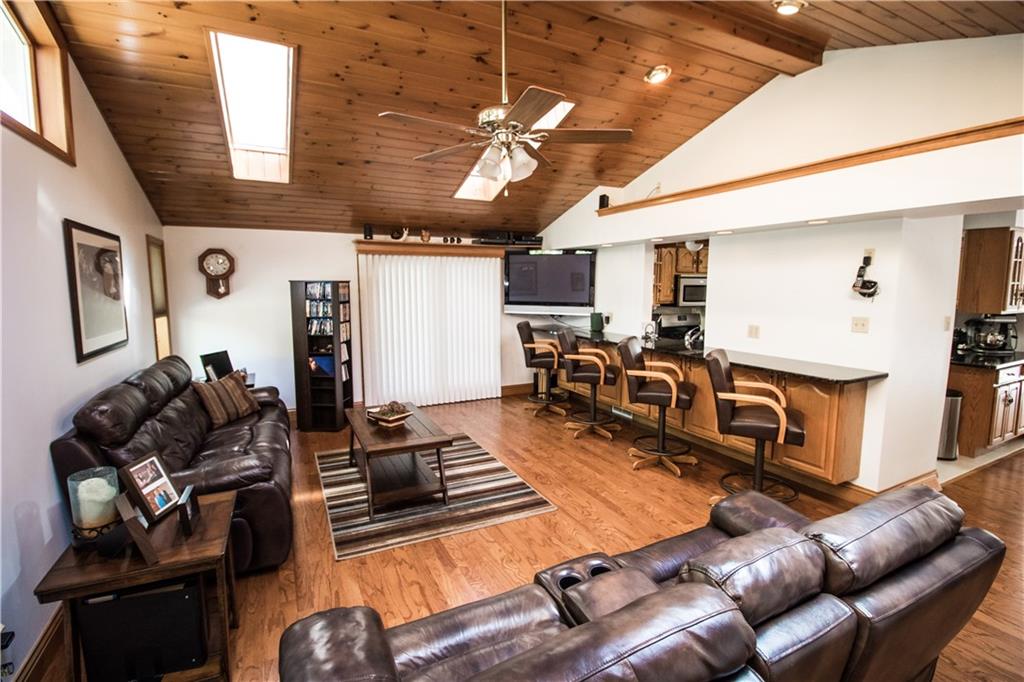 17 Stancey Road Pittsburgh, PA 15220 - Photo 4 of 25 Check out the wood ceiling with skylights & lighted ceiling fan!