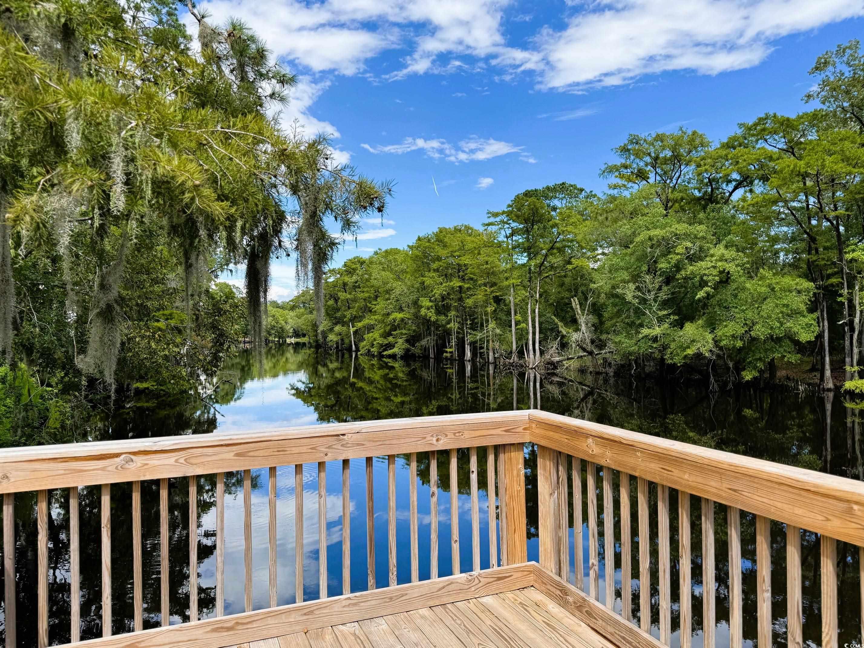 586 Honeyhill Loop Conway, SC 29526 - Photo 14 of 31 Wooden terrace with a water view and view of scattered trees