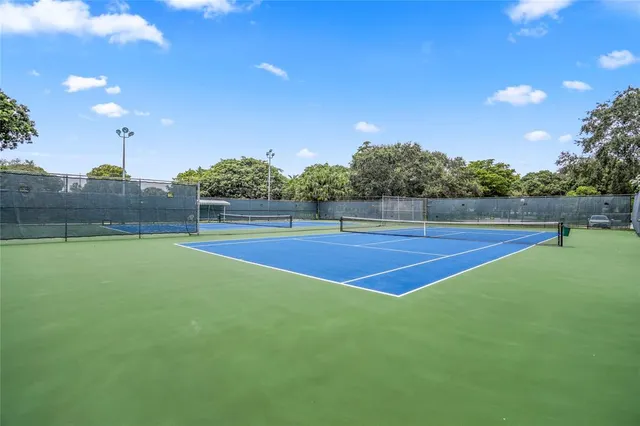 a view of a tennis court