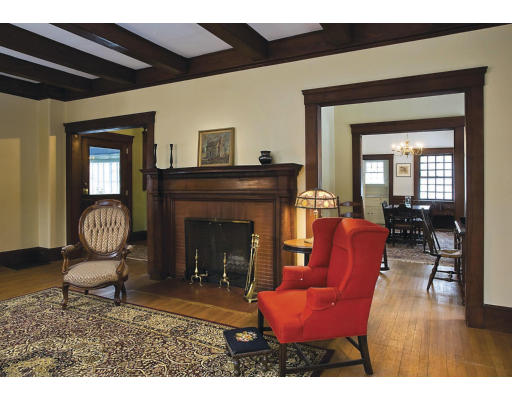 144 Pine Ridge Road Newton, MA 02468 - Photo 4 of 5 a living room with furniture and a fireplace