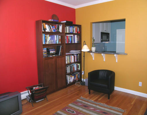 15 University Road, Unit 44 Brookline, MA 02445 - Photo 3 of 12 a view of a workspace with furniture and wooden floor