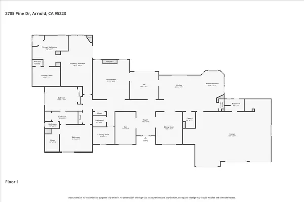 $1,259,000 | 2705 Pine Drive, Arnold, CA 95223