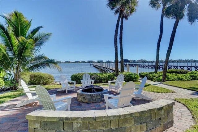 a view of a city and lake