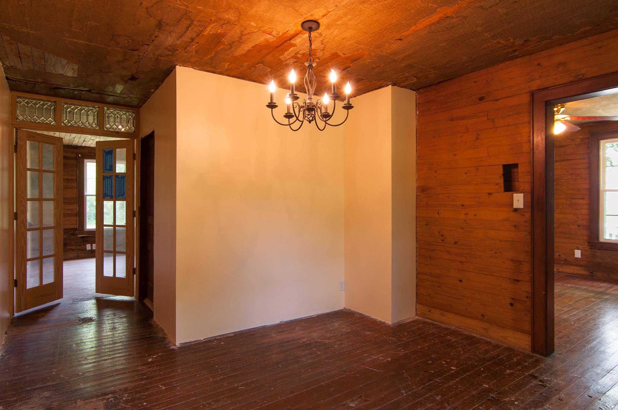 4455 Cato Road Nashville, TN 37218 - Photo 11 of 30 Partial sheetrock in the dining room. The full bath is behind that wall.
