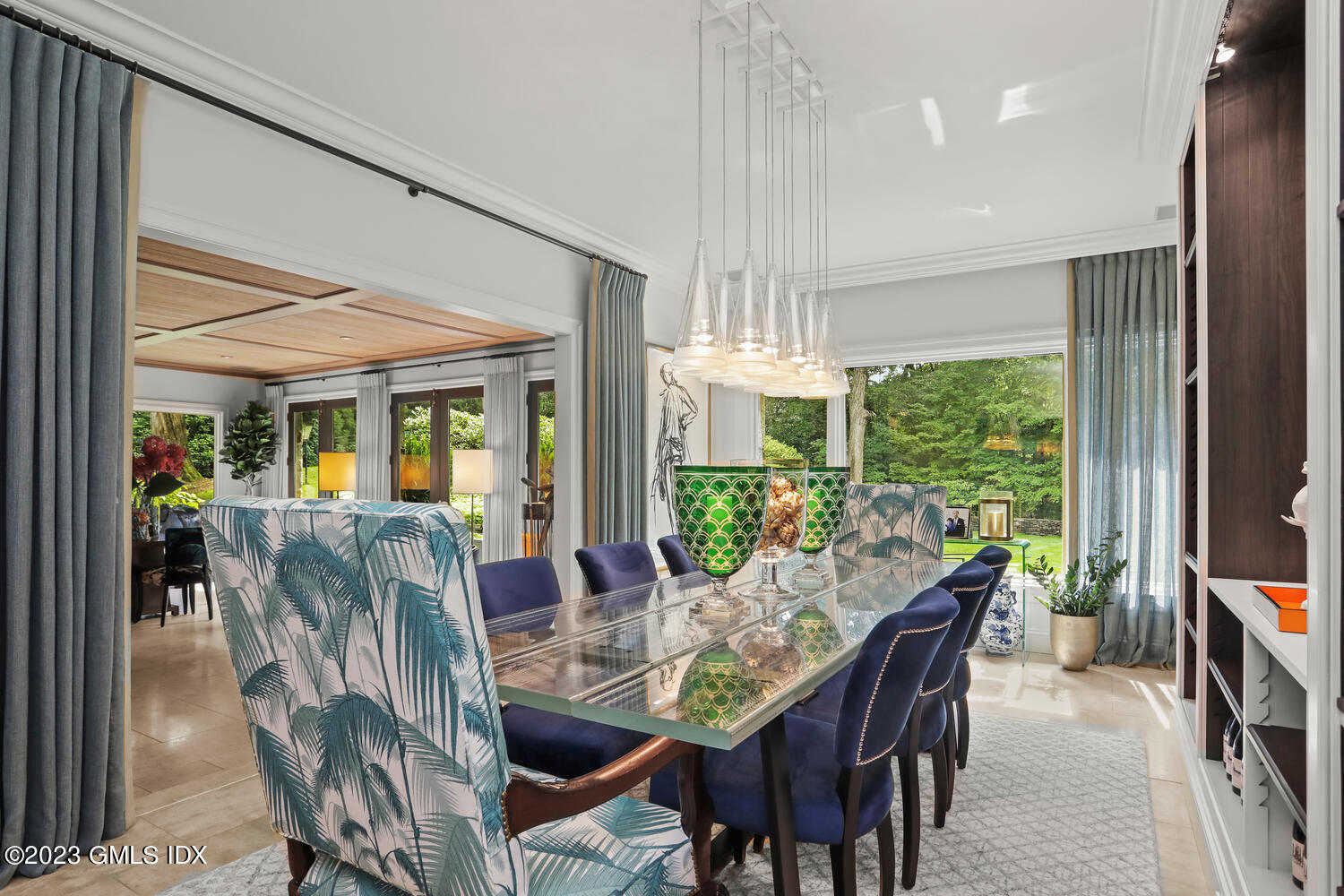 101 Perkins Road Greenwich, CT 06830 - Photo 5 of 41 a view of a dining room with furniture window and outside view