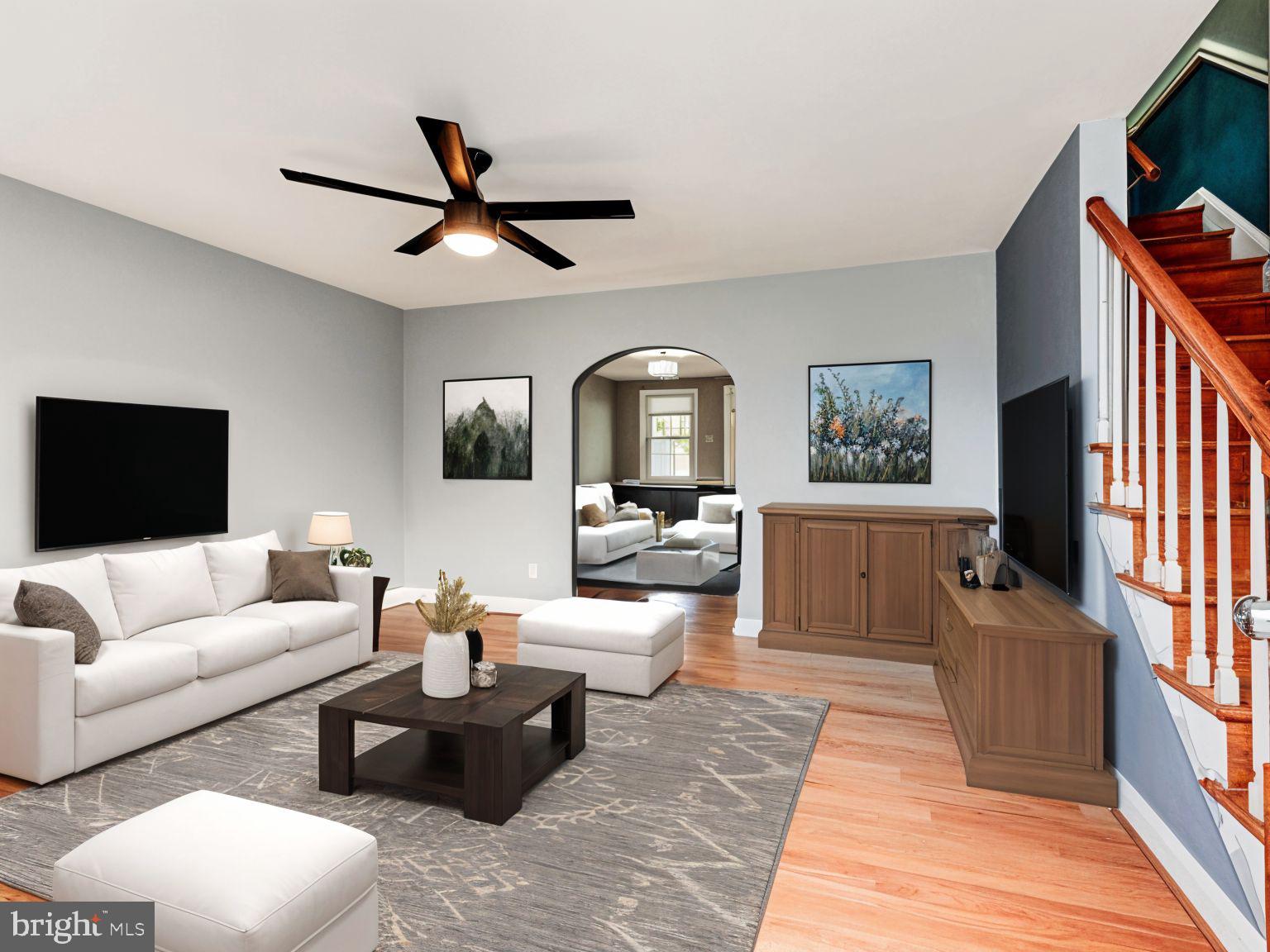 1636 Thetford Road Baltimore, MD 21286 - Photo 6 of 40 a living room with furniture and a large window