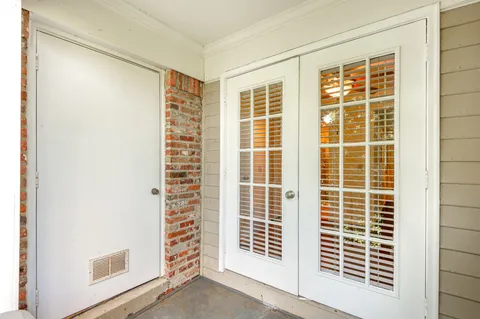 a view of front door