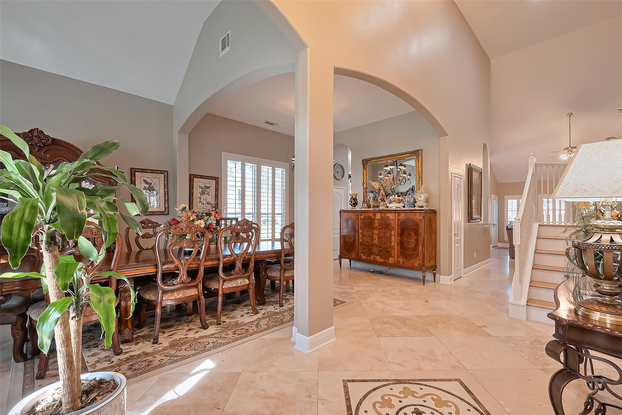 3007 Country Boy Court Spring, TX 77373 - Photo 5 of 31 a living room with furniture and a large mirror