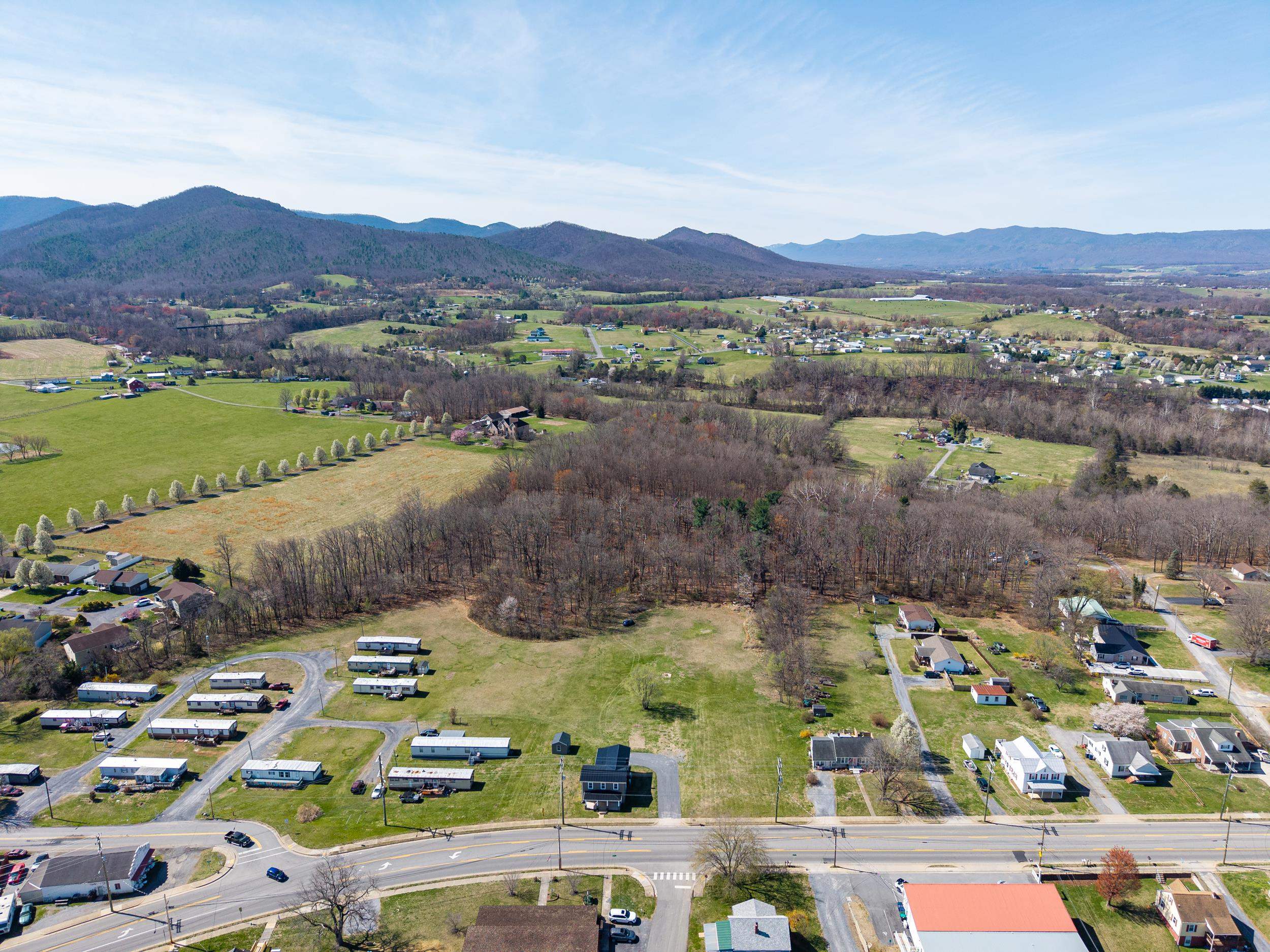 773 West Main Street Stanley, VA 22851 - Photo 60 of 66 a view of a city with mountains in the background