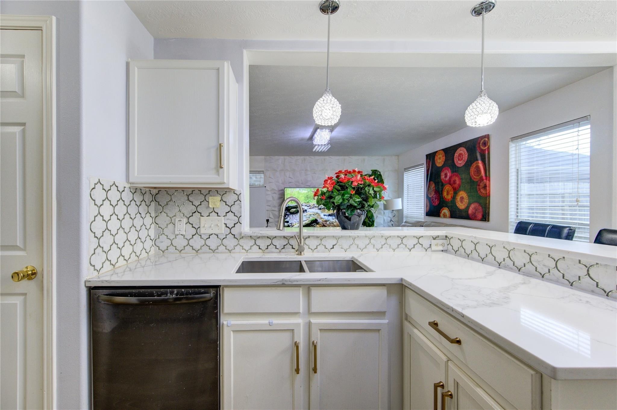 19334 Strathmore Pl Lane Katy, TX 77449 - Photo 22 of 48 a kitchen with stainless steel appliances granite countertop a sink and a refrigerator