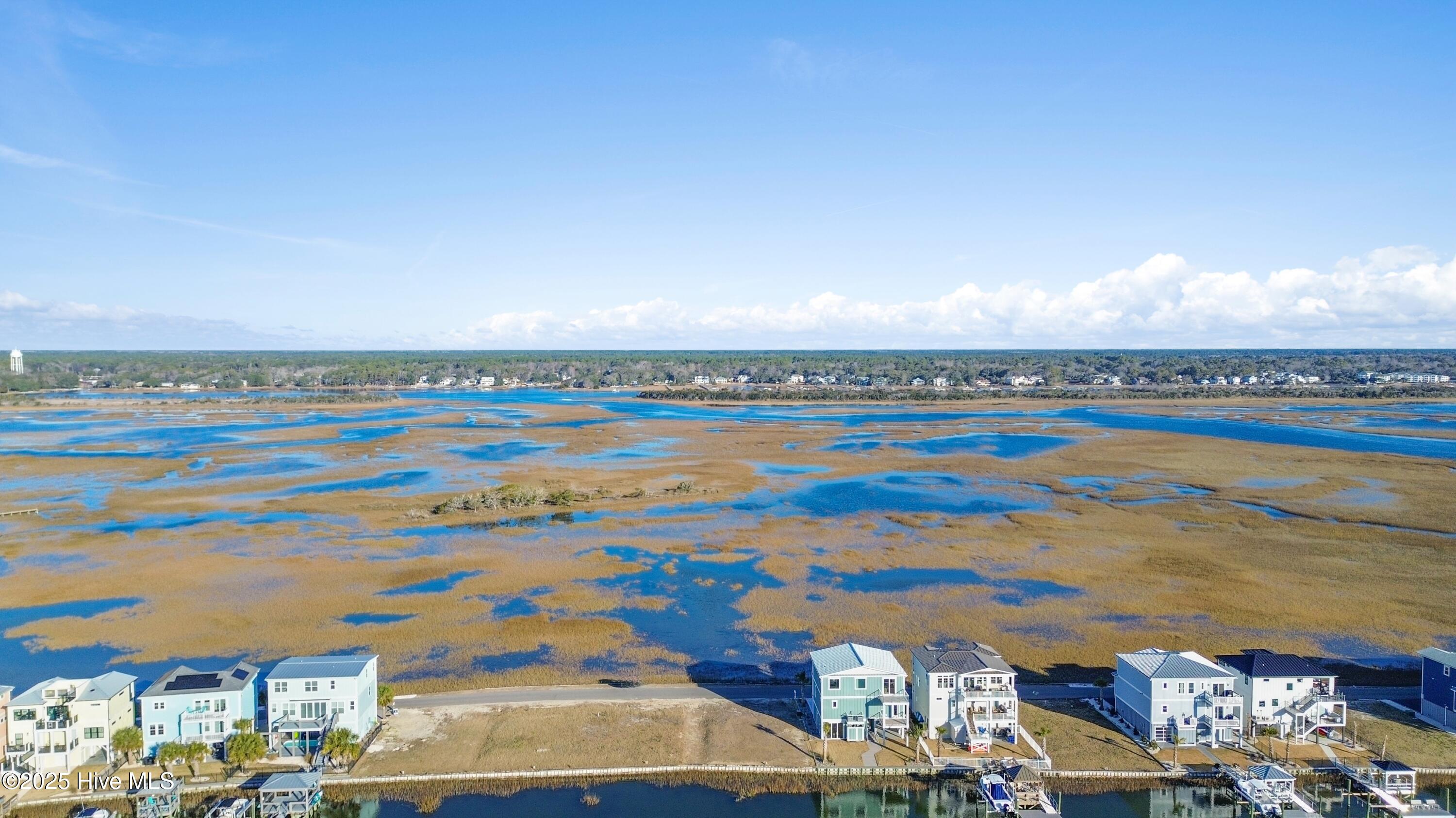 Lot 62 Riverside Drive Sunset Beach, NC 28468 - Photo 10 of 19 Lot 62, Arial Look towards mainland, ICW