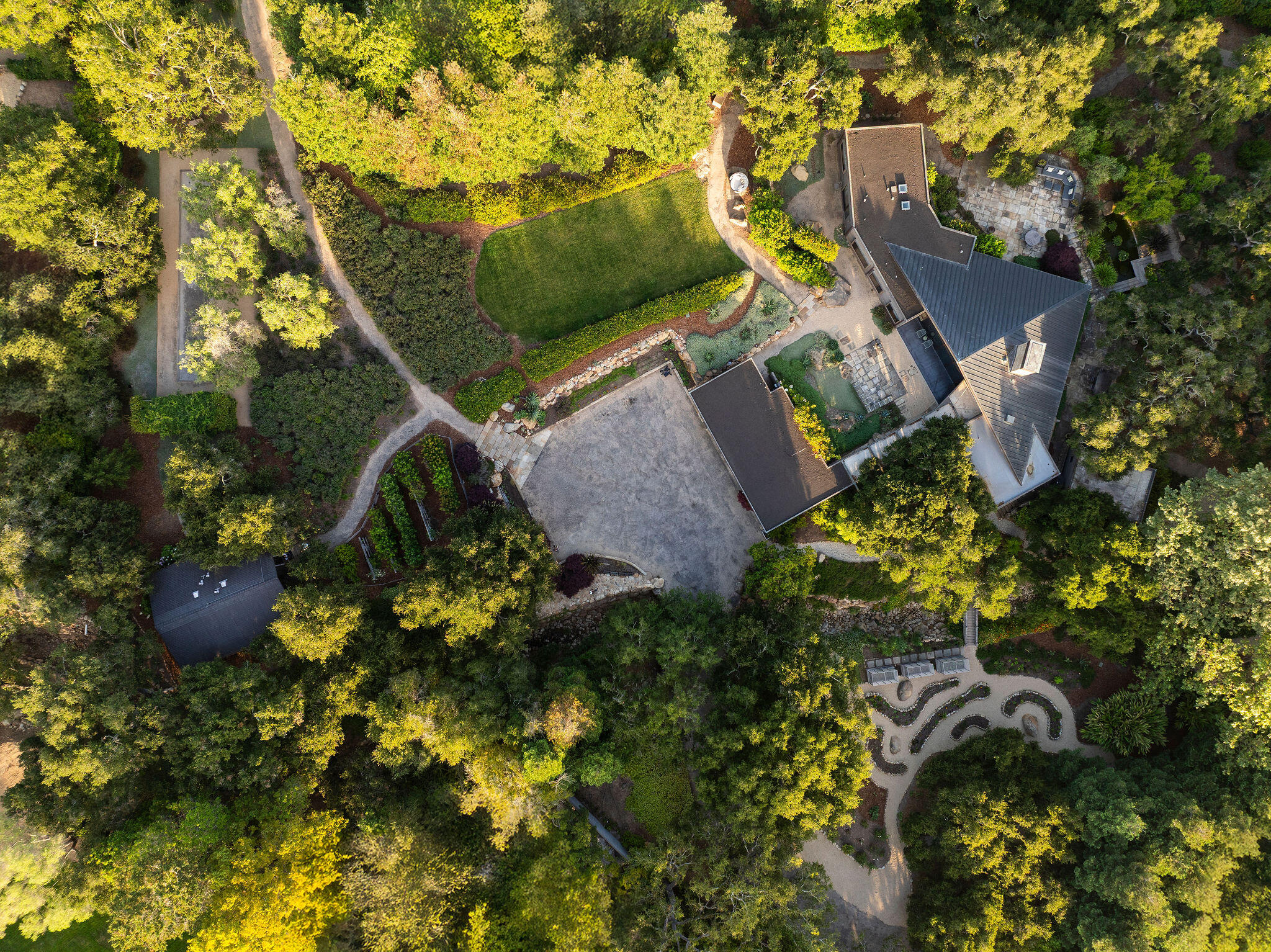 650 San Ysidro Road Montecito, CA 93108 - Photo 4 of 54 a view of a house with a yard and garden
