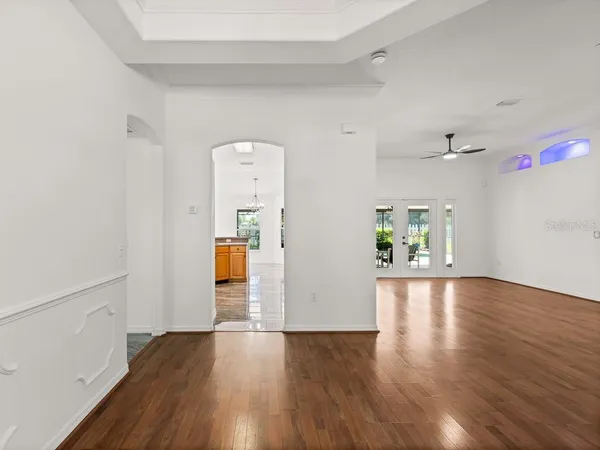 wooden floor in an empty room