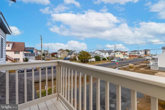 a view of city from a balcony