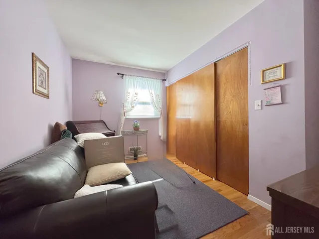 a living room with furniture and window