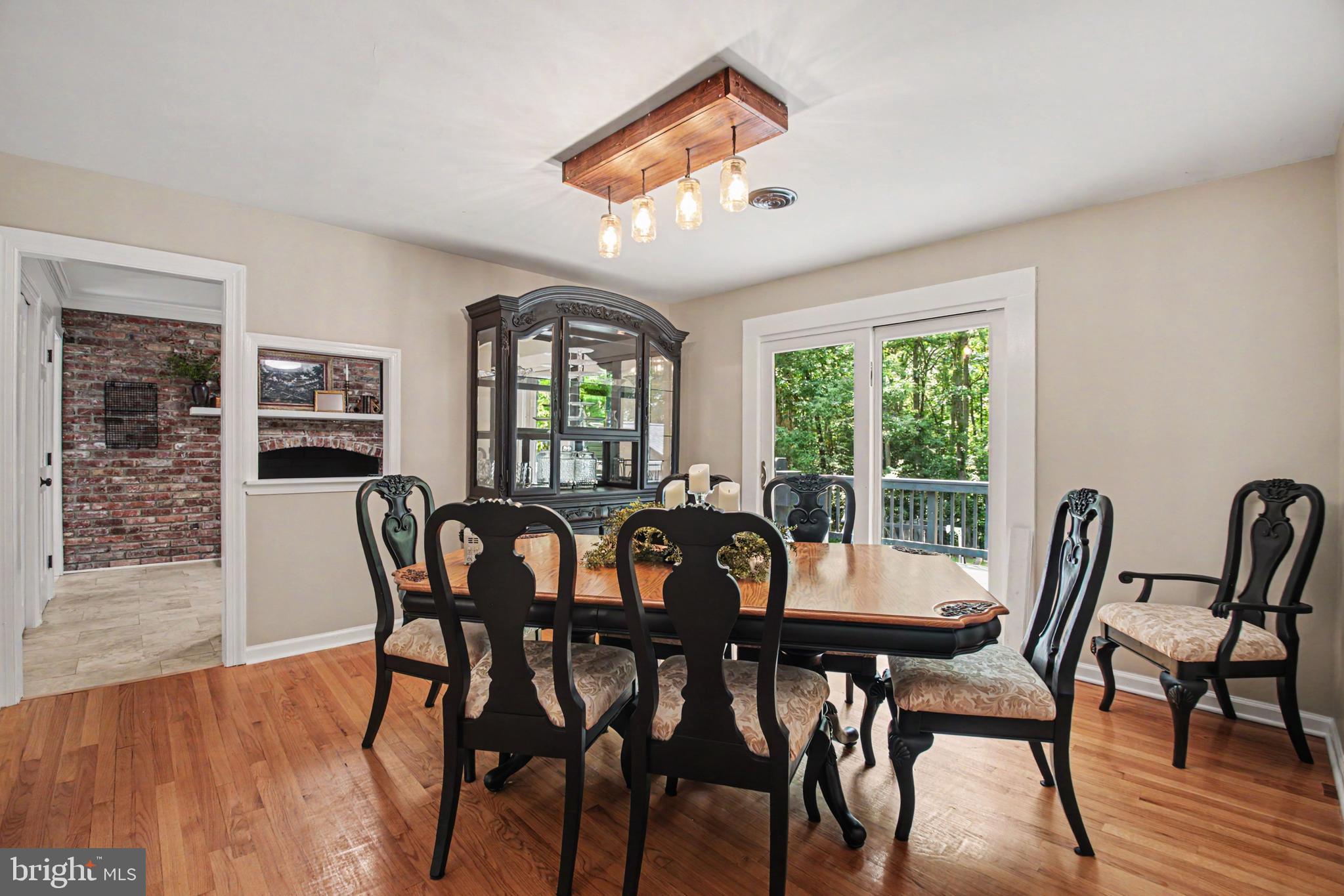 10224 Mill Pond Road Spotsylvania, VA 22551 - Photo 7 of 52 Dining Rm w/Hardwood Floors& UPDATED Light Fixture