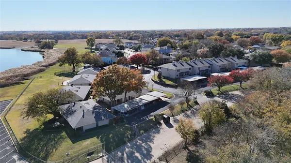 an aerial view of multiple house