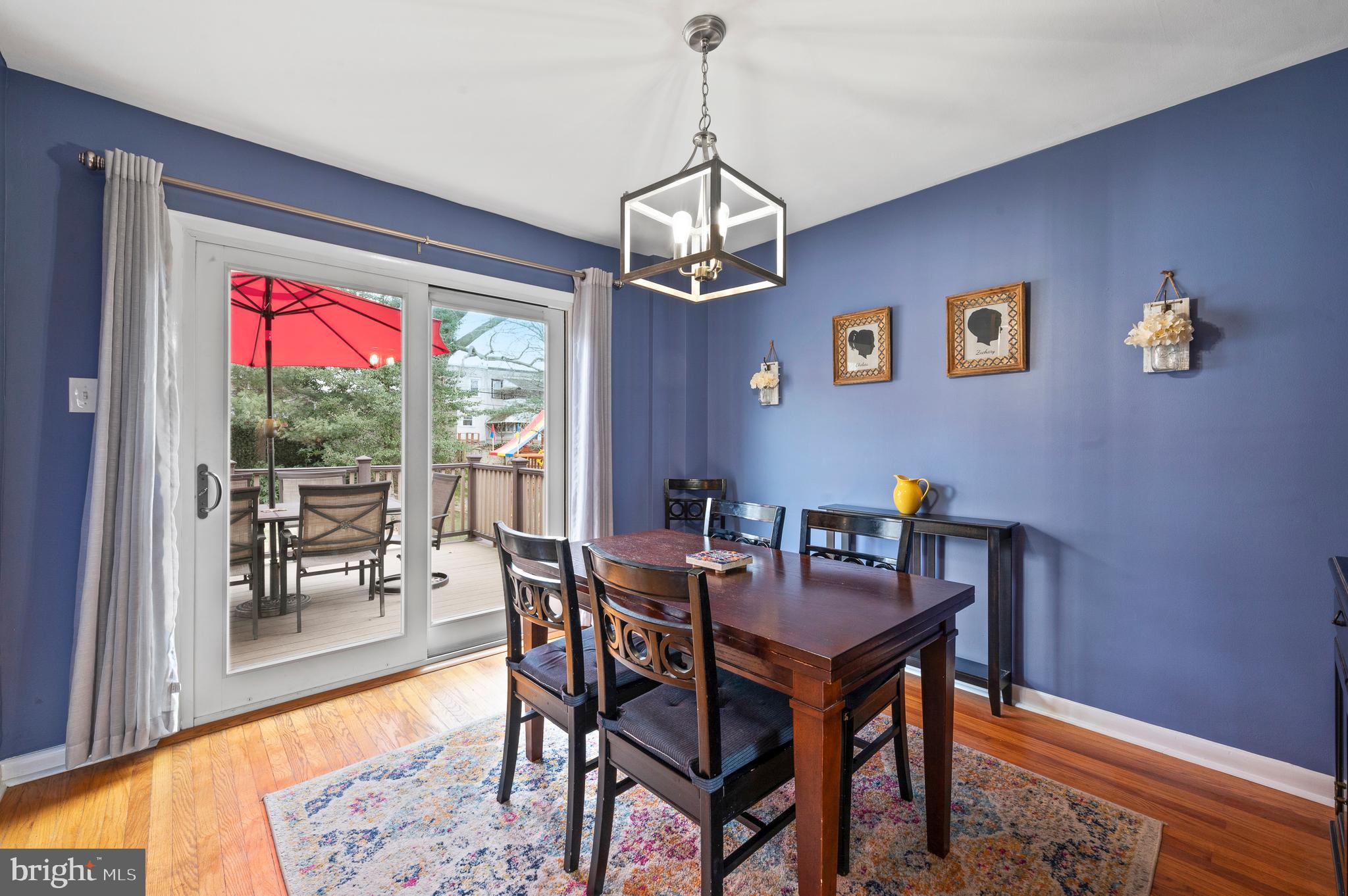 2333 Avon Road Ardmore, PA 19003 - Photo 6 of 22 Dining Room with slider to deck