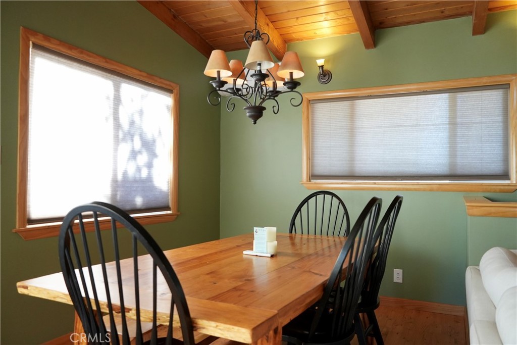 42958 Moonridge Road Big Bear Lake, CA 92315 - Photo 5 of 19 a view of a dining room with furniture and window