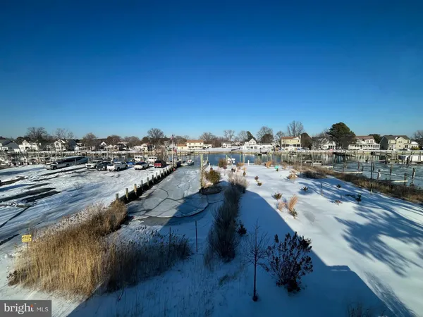 an aerial view of residential houses with outdoor space and lake view