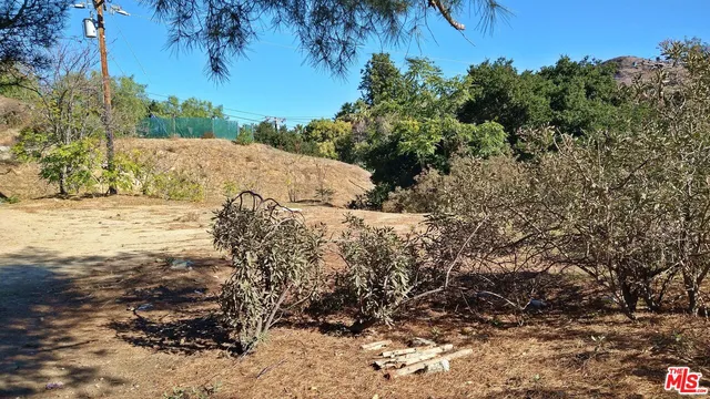 a view of a pathway with a yard