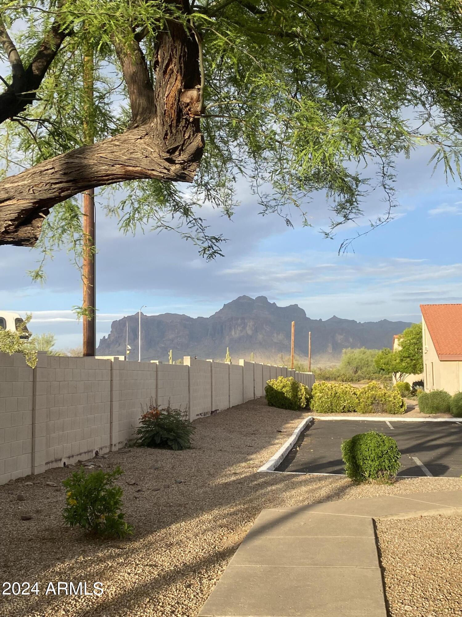 1440 North Idaho Road, Unit 1013 Apache Junction, AZ 85119 - Photo 3 of 40 a view of a street with a mountain view